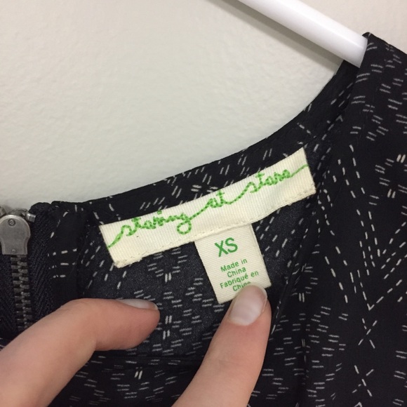 UO Staring at Stars Silky Patterned Shift Dress - Picture 6 of 7